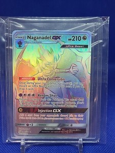 Naganadel GX Full Art Rainbow Secret Rare 134/131 Pokemon Forbidden Light NM