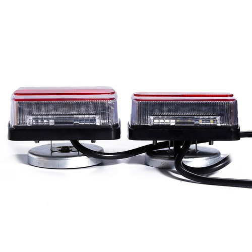 Luci di Traino 12V Magnetiche LED Rimorchio Coda Posteriore Auto 7,5M Cavo Tada Lampade - Foto 12 di 16