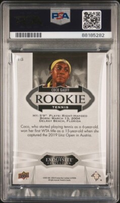 ◆coco◆ 2021 Coco Gauff Upperdeck Goodwin Champs #CG #88185282 PSA 7