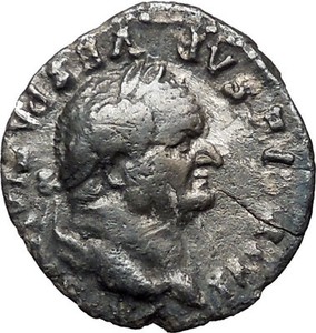 VESPASIAN-75AD-Ancient-Silver-Denarius-Roman-Coin-PAX-Peace-Goddess-Cult-i33566