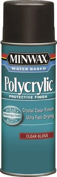 NEW MINWAX 35555000 POLYCRYLIC 11.5OZ SPRAY CLEAR GLOSS FAST DRY 6018402