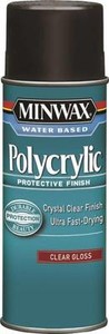 polycrylic 5oz minwax gloss spray dry fast clear