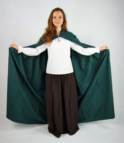Mittelalter Larp Umhang Gunnar Kapuze 150cm Baumwollumhang große Farbauswahl - Bild 12 von 28