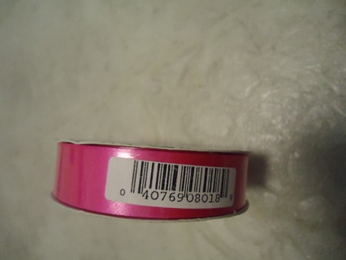 Indiana Gift Ribbon Hot Pink Shiney ¾” Wide x 9 ½ Yds - Picture 2 of 4