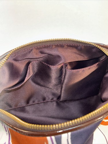 Coach Handtasche gebraucht # H1261 F20063 lila orange beige Signature Print - Bild 12 von 19