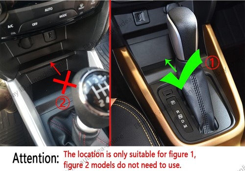 Fits Suzuki Vitara 2016-2020 Rubber Non-slip Gate Slot Mat Cup Holder Pads - Picture 3 of 11