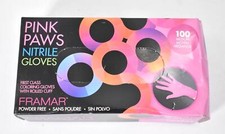 Framar Pink Gloves Disposable Latex Free Nitrile Medium Size First Class Color