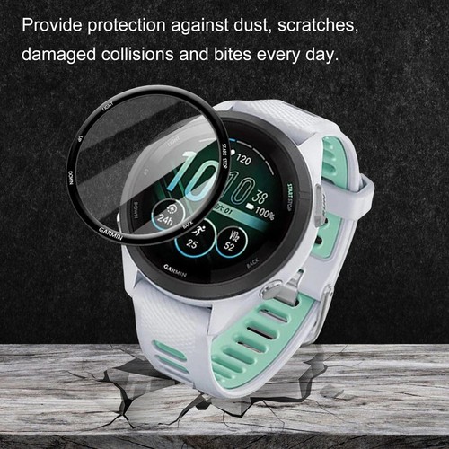 For Garmin Forerunner 265 265S HD Organic Case Glass Screen Protector - Photo 6 sur 13