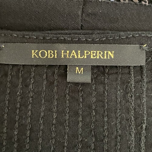 Kobi Halperin Größe Medium Sydney schwarz Pailletten Kurzarm Oberteil Cocktail Party - Bild 7 von 9
