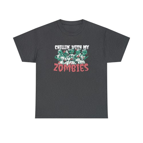 Chillin with my Zombie Shirt, lustiges Zombie Shirt, Halloween Geschenk Shirt - Bild 27 von 61