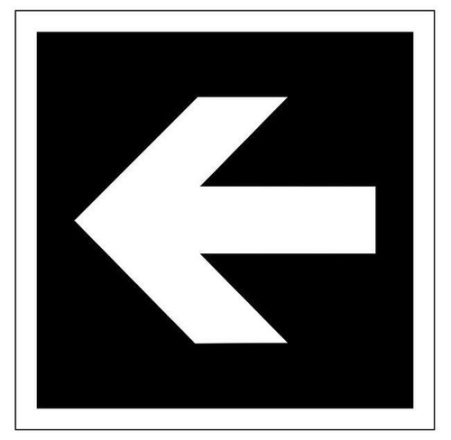 Arrow to Show Proper Direction Sign Plaque in 30 Colours 7 Sizes Directional - Picture 67 of 134