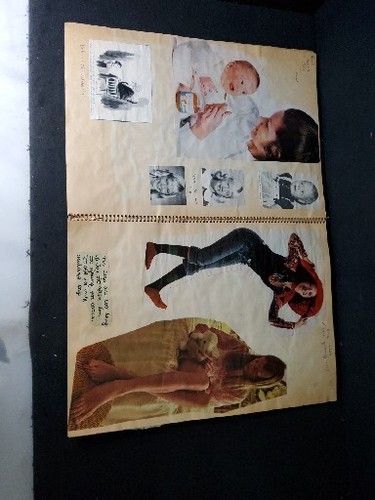 Vintage 1960's Style Scrapbook 30 Pages Completely Filled 15 by 11 Inches - Picture 3 of 17