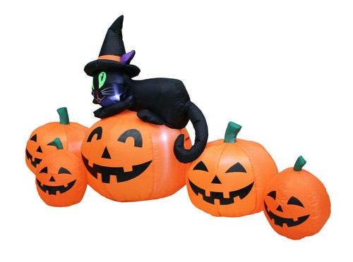 Halloween Yard Decoration Blow Up Inflatable Airblown Outdoor Pre Lit Pumpkin - Picture 31 of 32