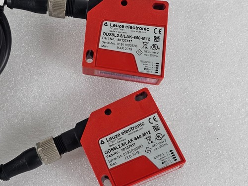 1PC Leuze electronic ODS9L2.8/LAK-650-M12 Sensor P/N 50137817, Cable - Picture 9 of 10