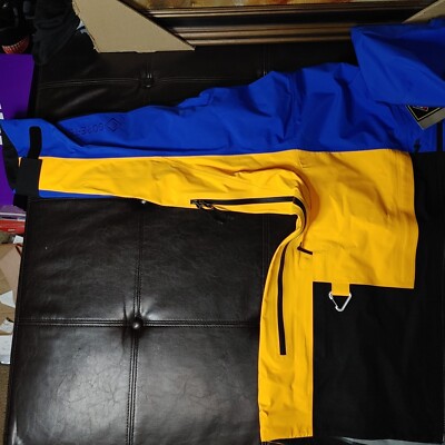 Nike ACG Jacket Sz Medium Large Blue Yellow Storm CV0634 405 Nike ACG Jacket Sz Medium Large Blue Yellow Storm CV0634 405
