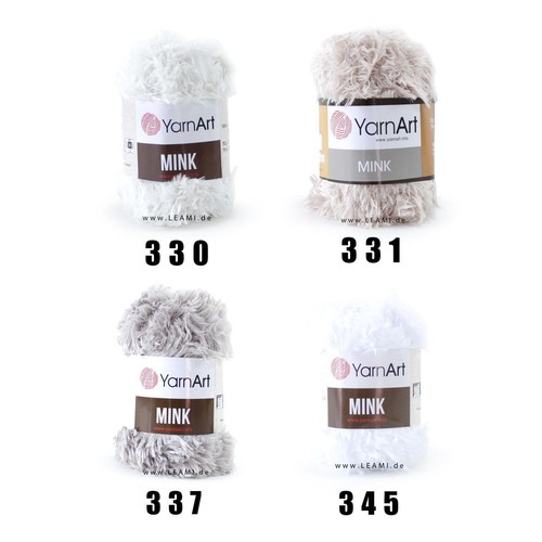 YarnArt Mink (50g/75m) Effektgarne Plüschwolle Flauschwolle Felloptik Fransgarn - Bild 3 von 41