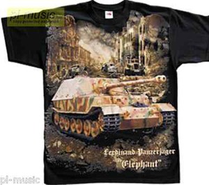 t-shirt-TANK-ELEPHANT-Ferdinand-Panzerjager-Tiger-size-M-koszulka-WW2-WWII