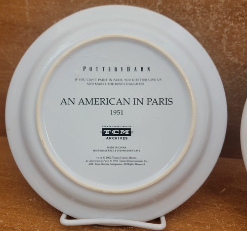 Pottery Barn KING KONG, AN AMERICAN IN PARIS Cocktailteller 2er Set, 8 1/4" EUC - Bild 10 von 13