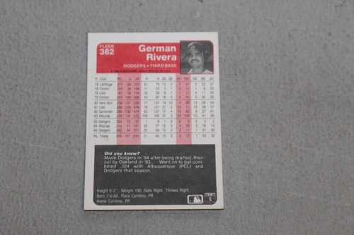 1985 Fleer Baseball Cards Complete Finish Fill Your List Set U-Pick - Picture 156 of 236