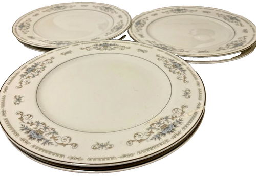 Wade Fine Porcelain China DIANE Dinnerplate 10" Dishes Plates Lot of 6 Vtg. - Picture 5 of 7