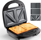 Sandwichera 3 en 1, fácil de limpiar y guardar