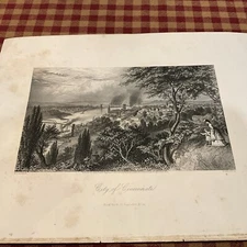 1872 Appleton Print City of Cincinnati Ohio