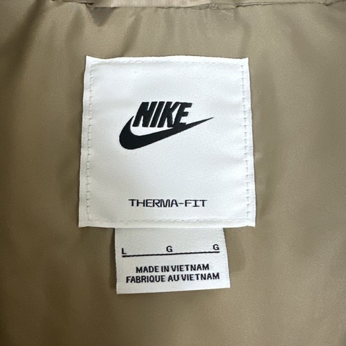 Nike Therma Fit Windrunner Puffer Jacket Men's Size L Tan Black FB8195-011 - Picture 4 of 8