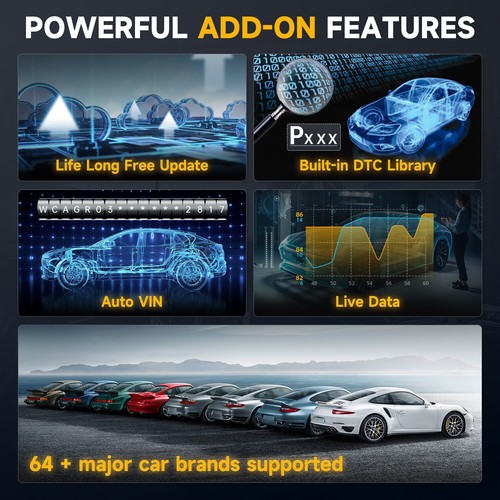 Foxwell NT624 Elite OBD2 Scanner Diagnostic Tool All Systems For Car Truck WiFi - Picture 6 of 8