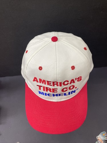 VINTAGE MICHELIN AMERICA’S TIRE CO. SNAPBACK CAP HAT - Picture 2 of 6