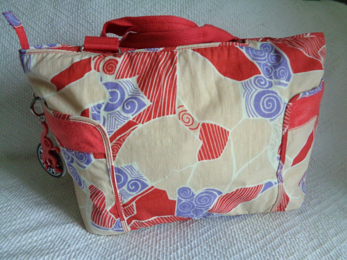 Kipling MESSINA L IF LANDSCAPE Tote shoulder Shopper Beach bag Swing Monkey - Picture 2 of 11