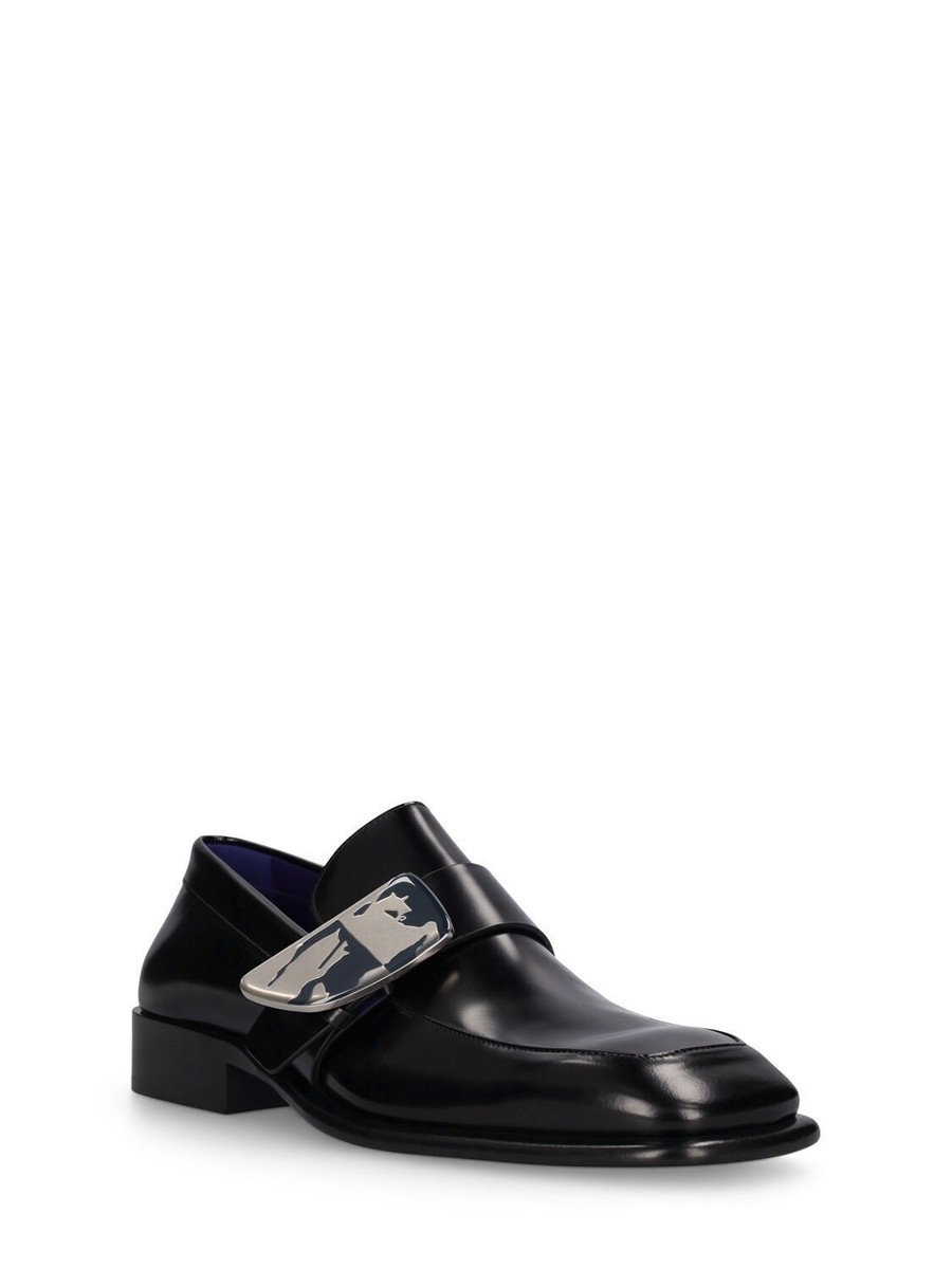 Burberry Soho Leather Loafers | Black | FARFETCH