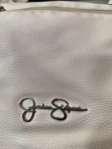 JESSICA SIMPSON Women Shoulder Bag Ivory Zip Pockets Crossbody - Picture 2 of 17