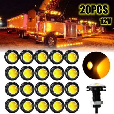 20 x For Truck Trailer Side Marker lights Amber LED