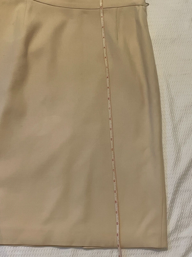 Vintage Prada 100% Wool Winter White Cream Pencil Skirt Women’s EUR44 Made Italy - Picture 9 of 12