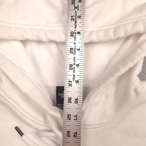 The North Face Mens M White Hoodie Fleece Pullover Multicolor Logo Graphic - Picture 4 of 12