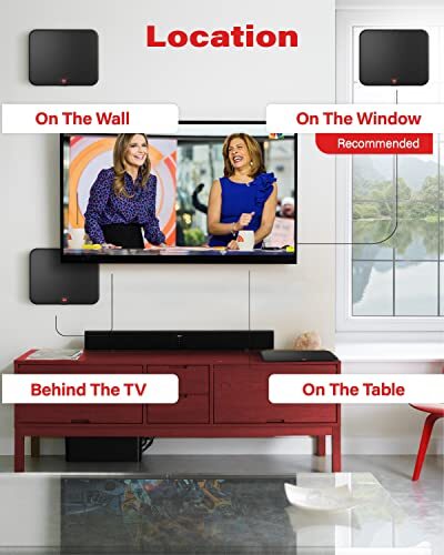 2023 Antenna TV digitale amplificata HD lunga 250+ miglia gamma - Supporto 4K 8K 10... - Foto 8 di 8