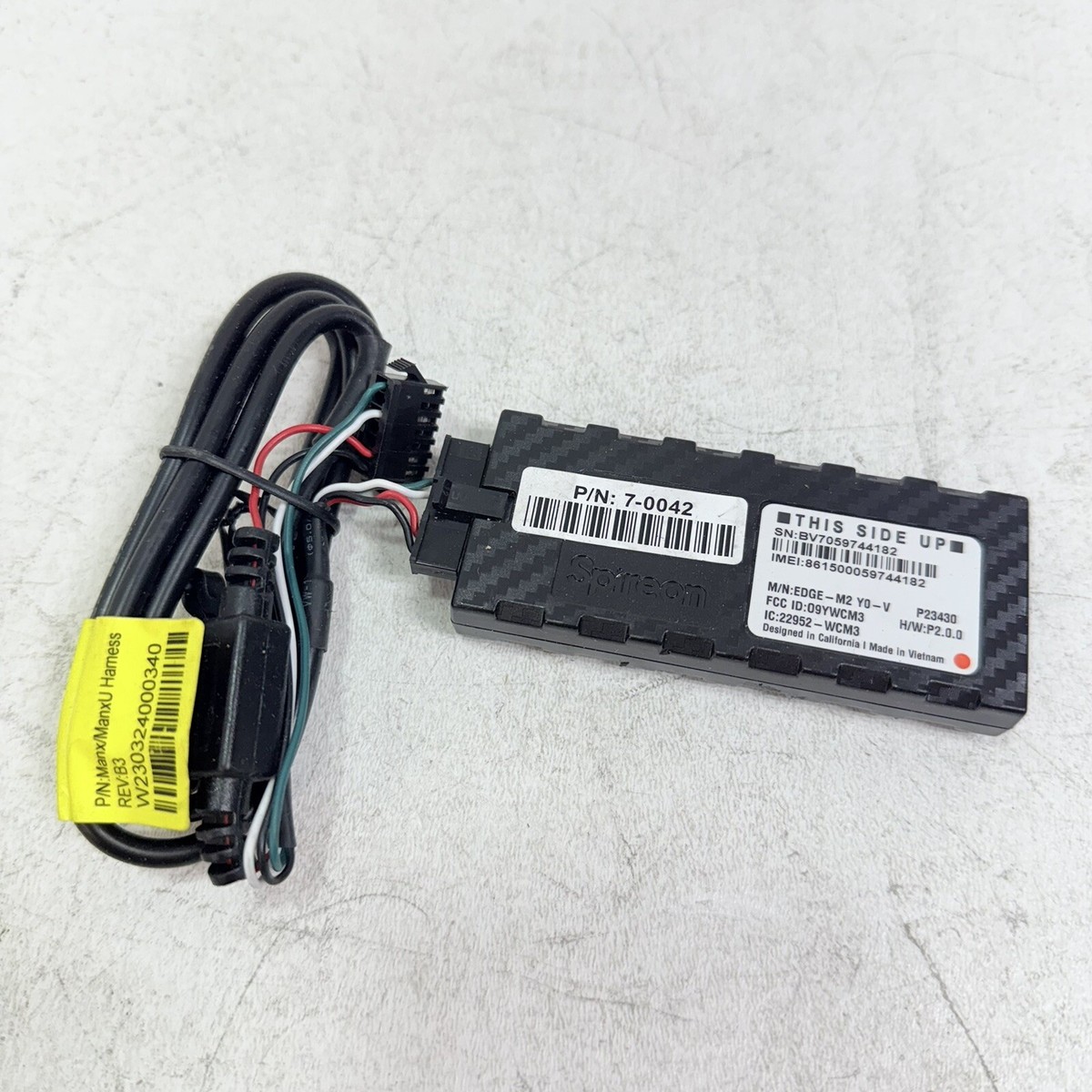 Spireon Goldstar Edge GPS/Tracker P/N: 7-0042 W/ Harness Spireon Goldstar Edge GPS/Tracker P/N: 7-0042 W/ Harness