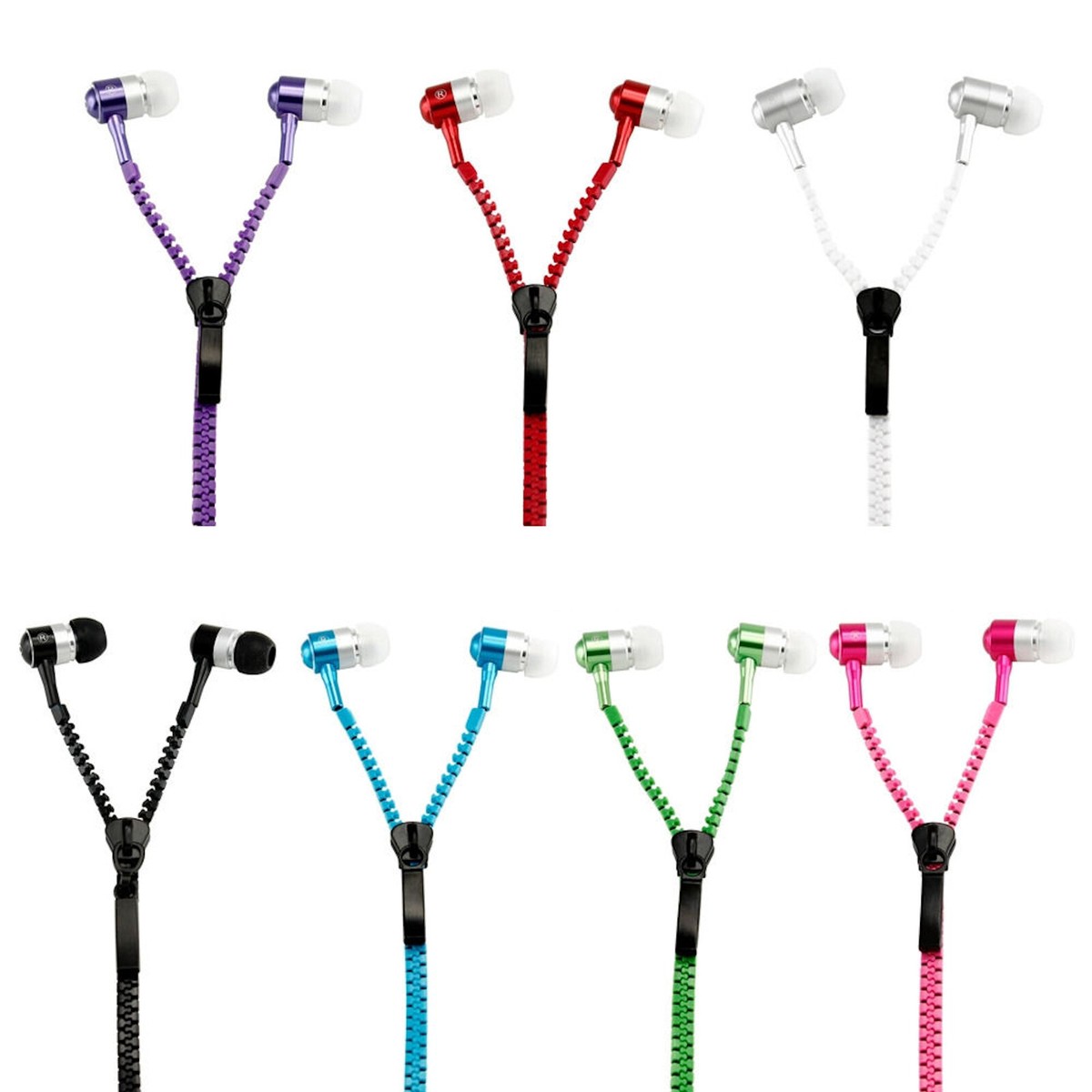 Original Zipper Headset Earphone ReiBverschluss Ohrhorer Super Bass Stylish eBay