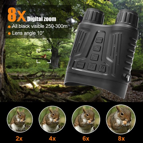 NV2180 NV3180 HD Night Vision Goggles Binoculars Digital IR Head Mounted Hunting - Picture 10 of 13