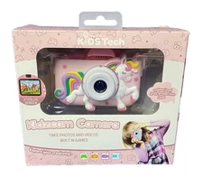 Vivitar Kidstech KidzCam Pink Unicorn Photos & Video Rubberized Case Kids Tech