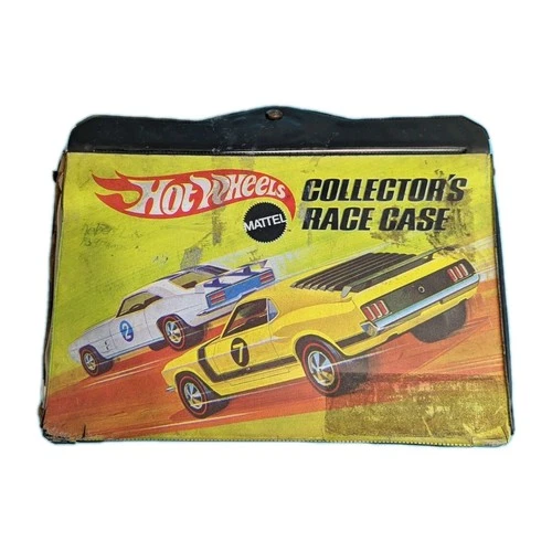 Vintage 1969 Hot Wheels #4976 Redline Era 24 Car Collectors Race Case w/ Trays