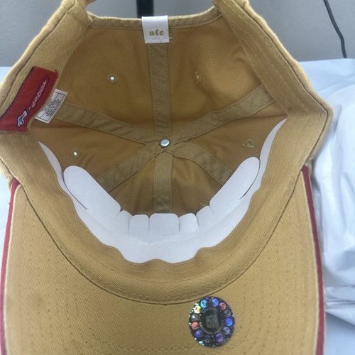 Vtg Reebok Women's San Francisco 49ers NFL Cap Tan Strapback Hat Rare unisex - Picture 9 of 14