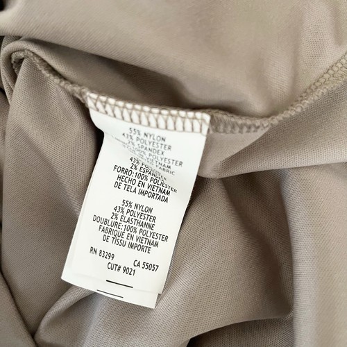 Onyx Nite Spitze Cocktail Abendkleid Damen Größe 8 Beige Pailletten Etui Kappe Slv - Bild 5 von 6