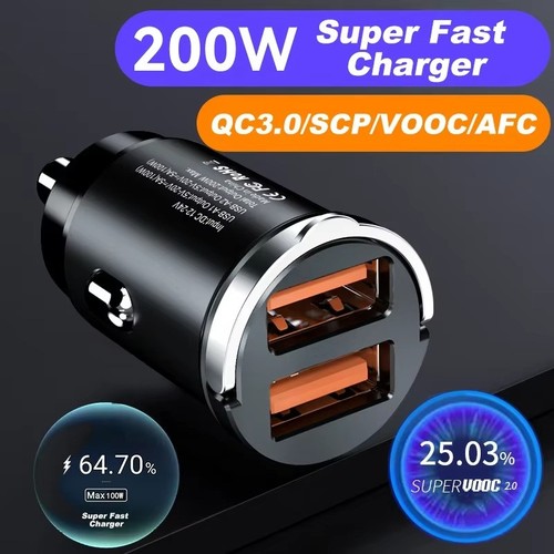 Mini Cargador Coche 100W Encendedor Carga Rápida para iPhone QC3.0 Mini PD USB Tipo C - Imagen 3 de 9
