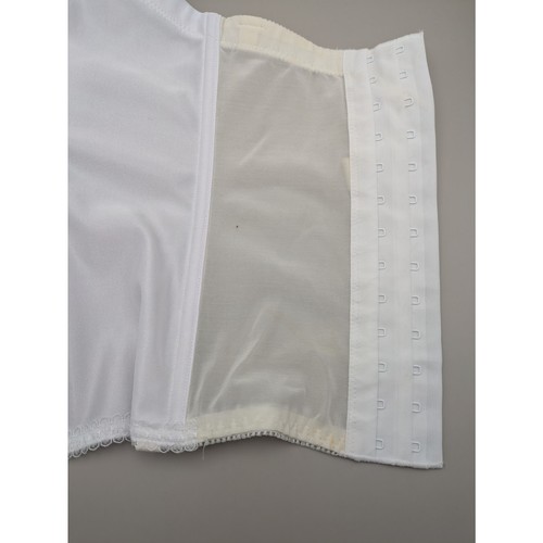 Dominique senza spalline bustier linea lunga corsetto bianco raso sposa matrimonio taglia 38B - Foto 5 di 10
