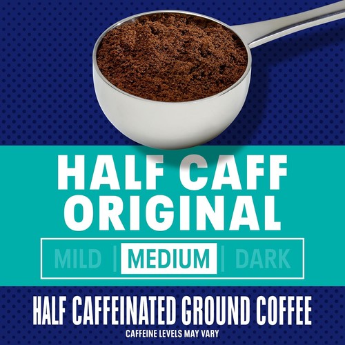 Maxwell House Half Caff Original Medium Roast Ground Coffee, 25.6 oz Canister - Picture 2 of 10