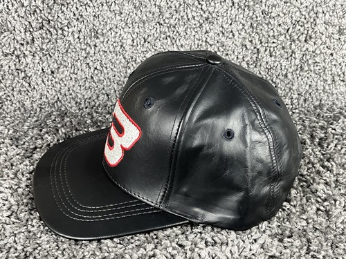 Dale Earnhardt Sr Hat #3 Snapback Black leather Nascar Vintage NWOT - Picture 5 of 6