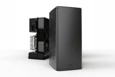 Louqe Raw S1   Mini-ITX Computergehäuse   Rhodium Grey   Sehr guter Zustand