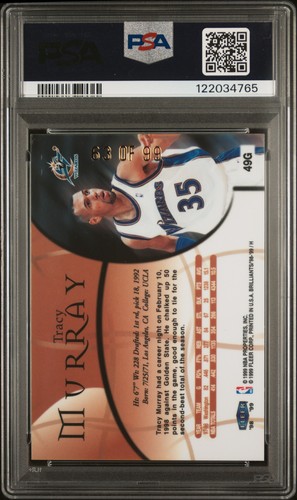 1998 Fleer Brilliants #49G Tracy Murray Gold /99 PSA 6 - Picture 2 of 2
