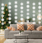 12 PCS Snowflake Garland Winter Party Wonderland Birthday Decorations - Christma